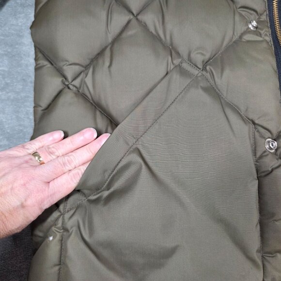 Vintage Eddie Bauer Jacket Mens Medium Green Goose Down Quilted Puffer 50s 60s - Picture 6 of 16